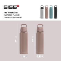 Hliníková fľaša na vodu SIGG WMB Pathfinder Dusk – na sýtené nápoje, nepriepustná, bez BPA, ľahká – 0,75 l 5