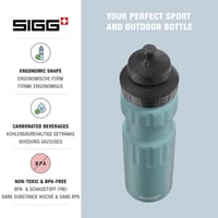 Hliníková cyklistická fľaša SIGG WMB Sports s 3-stupňovým športovým uzáverom – modrá – 0,75 l 3