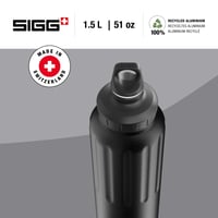 Hliníková športová fľaša Sigg WMB Traveller – čierna, 1,5 l – na sýtené nápoje, nepriepustná, bez BPA, ľahká 2