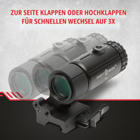 Lupă Sightmark T-3 LQD cu montură rabatabilă pentru sisteme optice de ochire 6