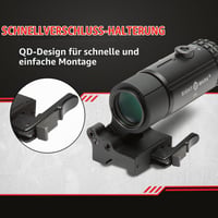 Lupă Sightmark T-3 LQD cu montură rabatabilă pentru sisteme optice de ochire 5
