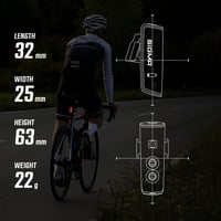 Sada cyklistických svetiel SIGMA Aura 100/Blaze Link s držiakom na skrutku, automatickou reguláciou jasu, 100-luxovým predným svetlom a funkciou brzdového svetla 5