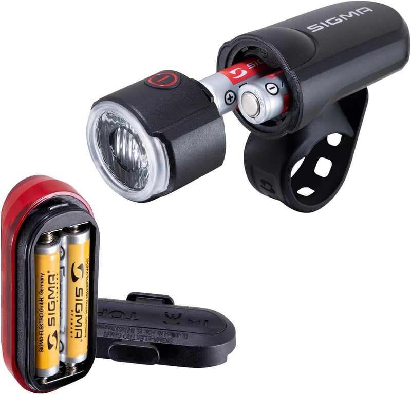 Sigma Aura 30 & Curve LED kerékpárlámpa szett, elöl-hátul, vízálló, StVZO