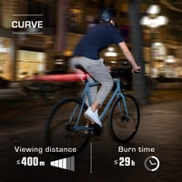 Sigma Aura 30 & Curve LED kerékpárlámpa szett, elöl-hátul, vízálló, StVZO 9