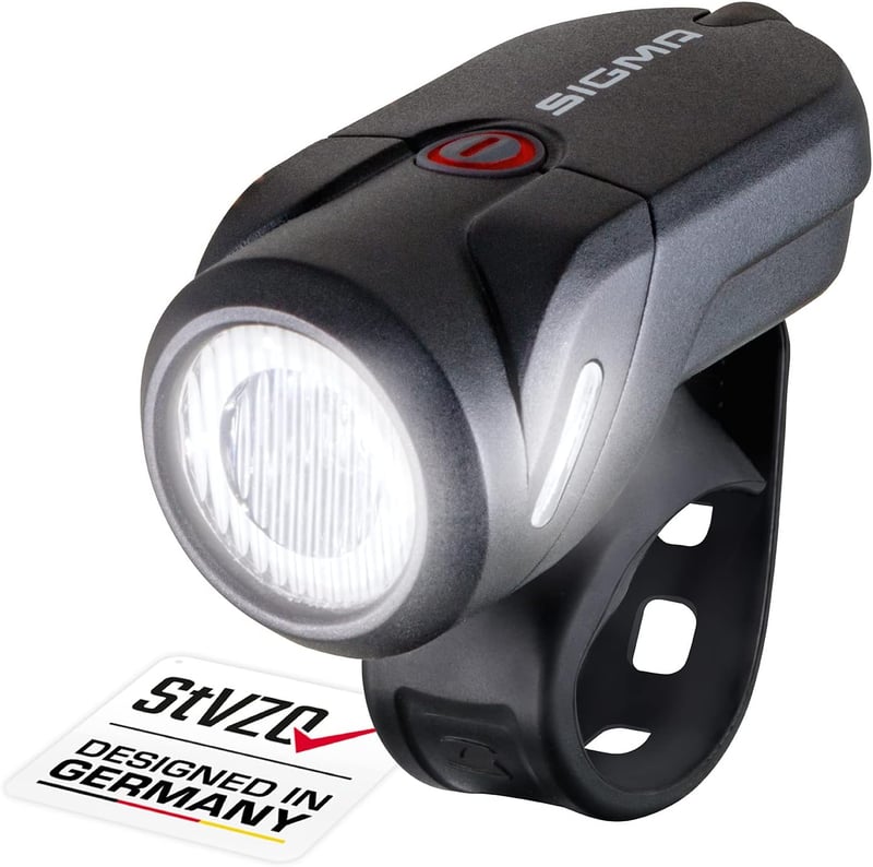 SIGMA Sport Aura 35 LED kerékpár első lámpa, 35 lux, StVZO - fekete