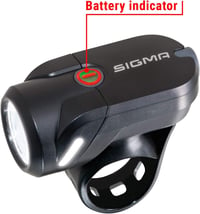 SIGMA Sport Aura 35 LED kerékpár első lámpa, 35 lux, StVZO - fekete 6