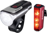 Sigma Aura 80 + Blaze LED kerékpárlámpa szett, StVZO, tölthető, fékfunkcióval - fekete 2