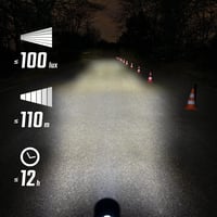 SIGMA Aura LED Akkuleuchten kerékpár lámpa szett - 100Lux 8