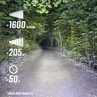 Nabíjateľné čelové svetlo na prilbu SIGMA Buster 1600HL – 1600 lúmenov, cyklistické svetlo na prilbu 7