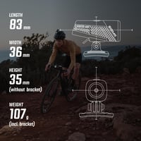 Svetlo na prilbu SIGMA Buster 400 HL – 400 lúmenov, 5 svetelných režimov, rýchloupínanie, nabíjateľné – čierne 9