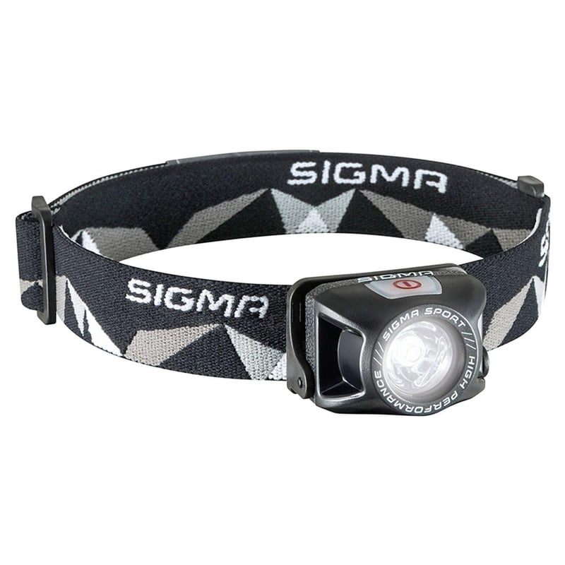 Čelovka SIGMA Headled II – so 4 svetelnými režimami, čierna, cyklistická a outdoorová čelovka