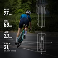 Lampă spate pentru bicicletă SIGMA HIRO 70 COB cu funcție de stop – conformă cu normele rutiere, cu omologare StVZO 5