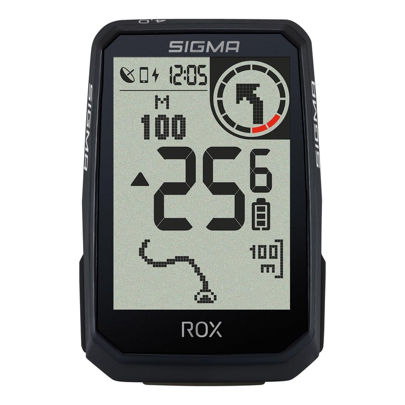 Cyklocomputer Sigma ROX 4.0 Endurance čierny – 41h výdrž batérie, ANT+ a BLE, 30 funkcií, kompatibilný s elektrobicyklami, nabíjanie cez USB-C