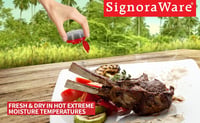 SIGNORA WARE Mini Só-Bors Szóró Készlet Fedéllel - Hordozható Fűszertartó Utazáshoz, Kempingezéshez - Zárható, 3 db-os Szett, 40g 4