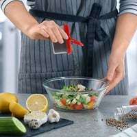 Signoraware Prémium Fűszertartó Készlet - 8 db Légmentes, BPA-mentes Tárolódoboz Konyhába, Kempingezéshez - Kerek, Mikrohullámú Sütőben Hasz 3