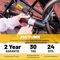 Antifurt bicicletă SIGTUNA tip U - 16mm oțel călit, cu suport, pentru biciclete de șosea, mountain bike, e-bike și biciclete pliabile, galben 7