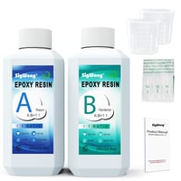 SigWong Epoxigyanta 520ml Készlet Keményítővel - Kristálytiszta Öntőgyanta Ékszerkészítéshez 1