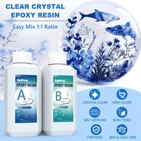 SigWong Epoxigyanta 520ml Készlet Keményítővel - Kristálytiszta Öntőgyanta Ékszerkészítéshez 2