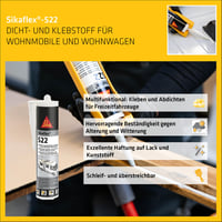 Sika Sikaflex-522 čierny pružný tmel a lepidlo 300 ml – Neúplné (bez čiernej koncovky) — Bez čiernej koncovky (stav: pozri 2. obrázok) 5