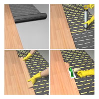 Sika SikaLayer 05 Akustična podloga za lijepljeni parket, crna, 13,33 m x 1,5 m, zvučna izolacija za podove, jednostavna ugradnja 5