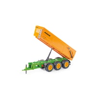 SIKU 2892 Trojnápravový sklápací príves Joskin, model v mierke 1:32, oranžový, kov/plast, sklopná ložná plocha, s ťažným zariadením 4