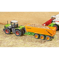 SIKU 2892 Trojnápravový sklápací príves Joskin, model v mierke 1:32, oranžový, kov/plast, sklopná ložná plocha, s ťažným zariadením 2