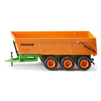 SIKU 2892 Trojnápravový sklápací príves Joskin, model v mierke 1:32, oranžový, kov/plast, sklopná ložná plocha, s ťažným zariadením 1