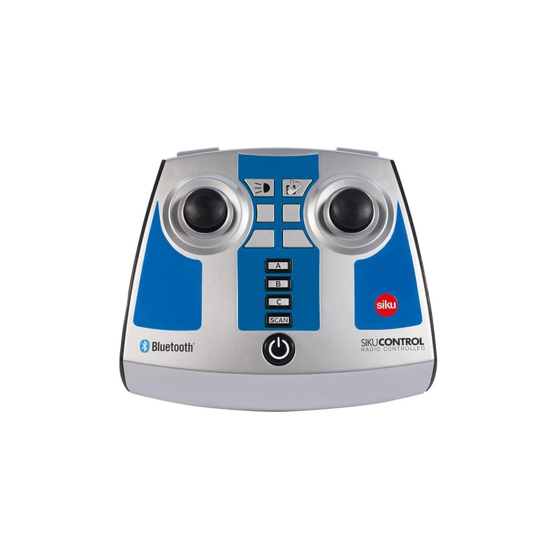 Bluetooth modul diaľkového ovládania Siku 6717 – pre pásové rýpadlo Liebherr R980 SME – modrá/strieborná