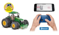 Siku 6735 Traktor na diaľkové ovládanie John Deere 7290R, zelený, mierka 1:32, ovládanie cez Bluetooth aplikáciu, odnímateľné dvojité pneumatiky, kov/plast 2