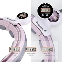 Silencomfort Smart Hula Hoop - Csendes Fitnesz Karika Számláló Kijelzővel - 16 Részes Állítható Derékbőség - Masszírozó Súlygolyóval - Fogyá 4