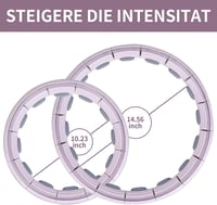 Silencomfort Smart Hula Hoop - Csendes Fitnesz Karika Számláló Kijelzővel - 16 Részes Állítható Derékbőség - Masszírozó Súlygolyóval - Fogyá 6