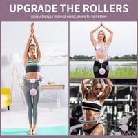 Silencomfort Smart Hula Hoop - Csendes Fitnesz Karika Számláló Kijelzővel - 16 Részes Állítható Derékbőség - Masszírozó Súlygolyóval - Fogyá 7