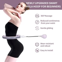 Silencomfort Smart Hula Hoop - Csendes Fitnesz Karika Számláló Kijelzővel - 16 Részes Állítható Derékbőség - Masszírozó Súlygolyóval - Fogyá 3