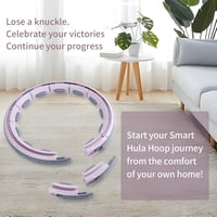 Silencomfort Smart Hula Hoop - Csendes Fitnesz Karika Számláló Kijelzővel - 16 Részes Állítható Derékbőség - Masszírozó Súlygolyóval - Fogyá 5