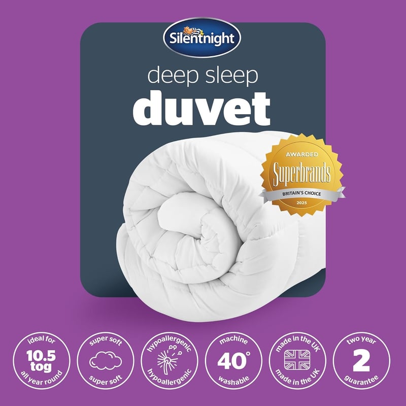 Silentnight Deep Sleep 10.5 Tog Paplan Fehér Dupla Méret - Doppelbett, 10.5 tog