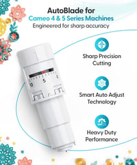 Silhouette America AutoBlade Vágókés Cameo 4-hez – Fehér, Automatikus Pengéjű Precíziós Vágó 3