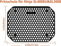Silicone Splash Guard for Airfryer, Pack of 2, Black, Hot Air Fryer Accessories, Splash Guard Accessories, Reusable, for Protective Grille Against Grease Splash, Dishwasher Safe 2