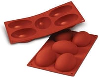 Silikomart SF041 Szilikon Forma Fél Tojás 5 Üregű Tortához Tapadásmentes - Egg 1