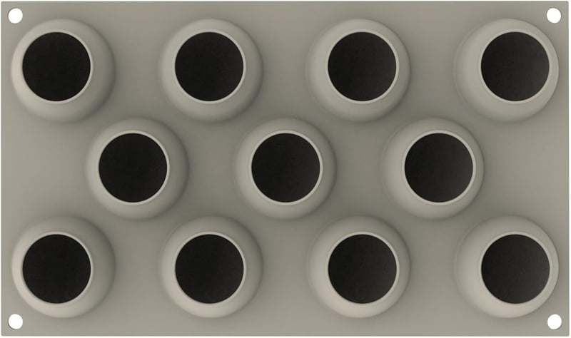 Silikomart Tojás Forma 11 Üregű Szilikon Sütőforma Desszerthez 53x67mm