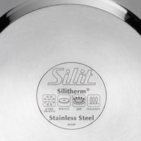 Silit Tejfőző Edény 14cm 1,7L Rozsdamentes Acél Üvegfedővel Indukciós 7