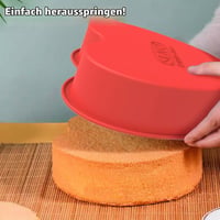 SILIVO Formă de copt din silicon în formă de inimă, 15 cm, 2 bucăți, formă flexibilă de dimensiuni mici pentru copt 4