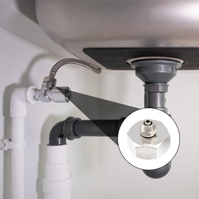 Silkwish Hűtőszekrény Vízcsatlakozó Adapter 3/4" - 1/4" Sárgaréz 2db