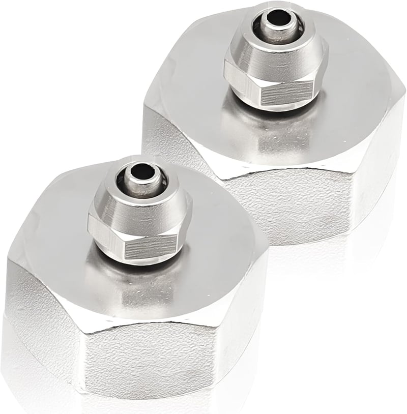 Silkwish Hűtőszekrény Vízcsatlakozó Adapter 3/4" - 1/4" Sárgaréz 2db