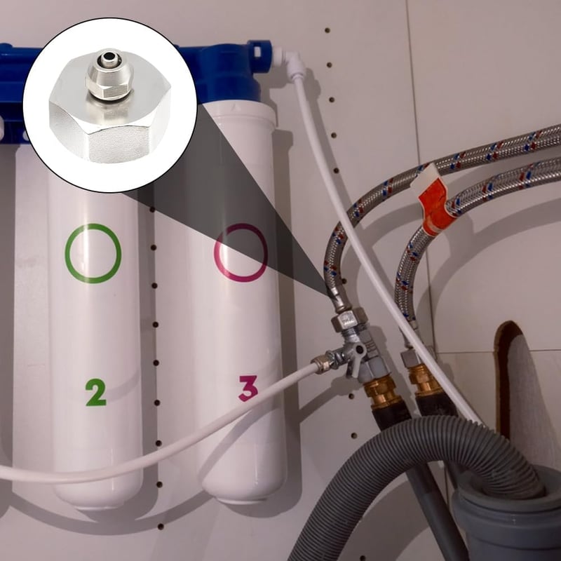 Silkwish Hűtőszekrény Vízcsatlakozó Adapter 3/4" - 1/4" Sárgaréz 2db