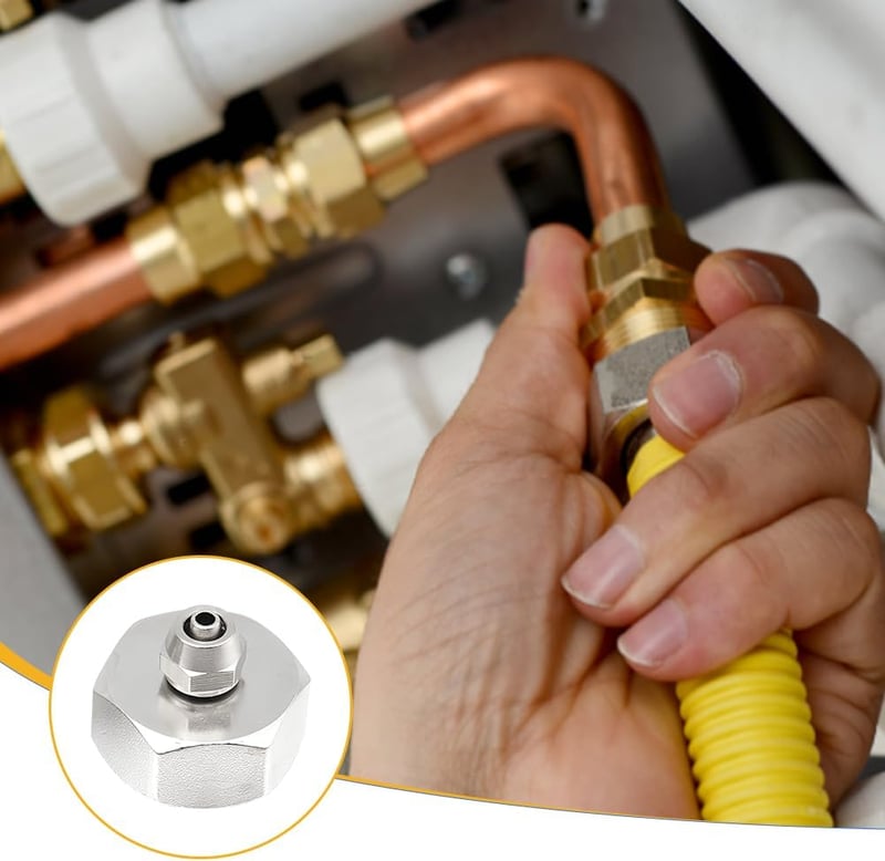 Silkwish Hűtőszekrény Vízcsatlakozó Adapter 3/4" - 1/4" Sárgaréz 2db