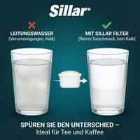 Sillar BRITA Maxtra+ kompatibilis vízszűrő patron 6db, aktív szén, mészkő és klór eltávolítás 7