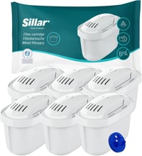 Sillar BRITA Maxtra+ kompatibilis vízszűrő patron 6db, aktív szén, mészkő és klór eltávolítás 1