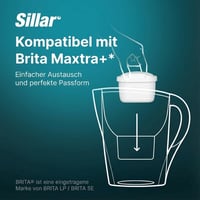 Sillar BRITA Maxtra+ kompatibilis vízszűrő patron 6db, aktív szén, mészkő és klór eltávolítás 5