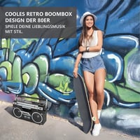Silva Schneider PCR 1980 BT retro kazettás magnó Bluetooth-tal 5