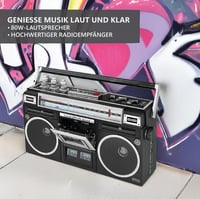 Silva Schneider PCR 1980 BT retro kazettás magnó Bluetooth-tal 4
